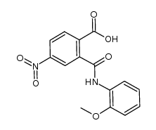 2-((2-methoxyphenyl)carbamoyl)-4-nitrobenzoic acid结构式