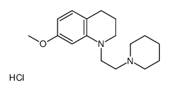 N-(beta-Piperidinoetil)-7-metossi-1,2,3,4-tetraidrochinoline cloridrat o [Italian] structure