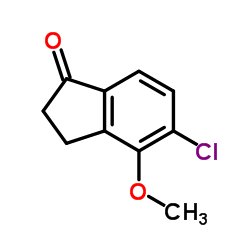 5-Chloro-4-methoxy-1-indanone结构式