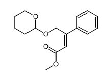 methyl (Z)-3-phenyl-4-((tetrahydro-2H-pyran-2-yl)oxy)but-2-enoate Structure