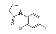 1-(2-溴-4-氟苯基)吡咯烷-2-酮结构式