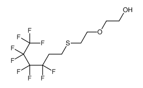 2-[2-(3,3,4,4,5,5,6,6,6-nonafluorohexylsulfanyl)ethoxy]ethanol结构式