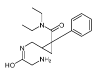 (1R,2S)-2-[[(2-aminoacetyl)amino]methyl]-N,N-diethyl-1-phenylcyclopropane-1-carboxamide Structure