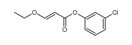 3-Ethoxyacrylsaeure-3-chlorphenylester结构式