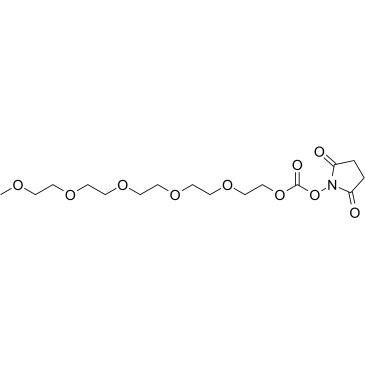 m-PEG5-succinimidyl carbonate结构式