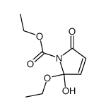 1H-Pyrrole-1-carboxylicacid,2-ethoxy-2,5-dihydro-2-hydroxy-5-oxo-,ethylester(9CI) Structure