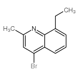 4-Bromo-8-ethyl-2-methylquinoline结构式