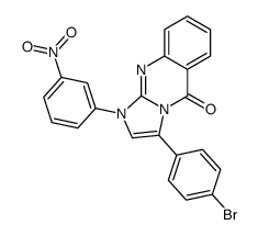 3-(4-bromophenyl)-1-(3-nitrophenyl)imidazo[2,1-b]quinazolin-5-one结构式