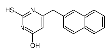6-(naphthalen-2-ylmethyl)-2-sulfanylidene-1H-pyrimidin-4-one Structure
