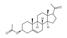 pregn-5-en-3β-ol-20-one acetate Structure