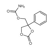 4-phenyl-1,3-dioxolan-2-one-4-yl-methanol carbamate结构式