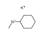 potassium cyclohexyl(methyl)amide Structure