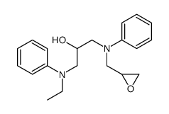1-(N-ethylanilino)-3-[N-(oxiran-2-ylmethyl)anilino]propan-2-ol结构式