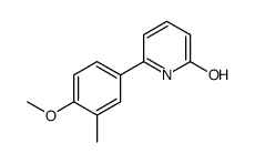 6-(4-methoxy-3-methylphenyl)-1H-pyridin-2-one结构式