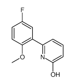 6-(5-fluoro-2-methoxyphenyl)-1H-pyridin-2-one结构式