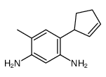 4-cyclopent-2-en-1-yl-6-methylbenzene-1,3-diamine Structure