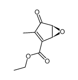 (1S,5S)-3-Methyl-4-oxo-6-oxa-bicyclo[3.1.0]hex-2-ene-2-carboxylic acid ethyl ester Structure