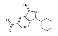 1-cyclohexyl-5-nitroindazol-3-amine结构式