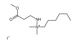 hexyl-[(3-methoxy-3-oxopropyl)amino]-dimethylazanium,iodide Structure