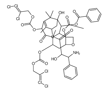 N-Des-t-boc-10-deacetyl-7,10-O-bis{[(2,2,2-trichloroethyl)oxy]carbonyl} Docetaxel structure