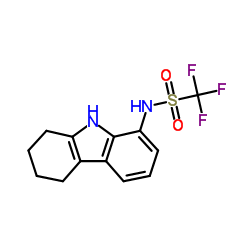 1,1,1-trifluoro-N-(6,7,8,9-tetrahydro-5H-carbazol-1-yl)methanesulfonamide结构式