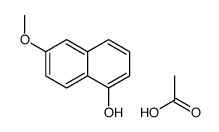 acetic acid,6-methoxynaphthalen-1-ol Structure