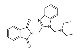 2-[[1-(diethylaminomethyl)benzimidazol-2-yl]methyl]isoindole-1,3-dione结构式