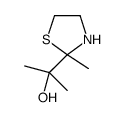 2-(2-methyl-1,3-thiazolidin-2-yl)propan-2-ol结构式