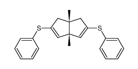 1,5-Dimethyl-3,7-bis(phenylthio)bicyclo<3.3.0>octa-2,7-dien结构式