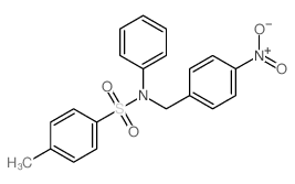 Benzenesulfonamide,4-methyl-N-[(4-nitrophenyl)methyl]-N-phenyl- structure