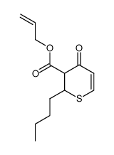 allyl 2-butyl-3,4-dihydro-4-oxo-2H-thiine-3-carboxylate结构式