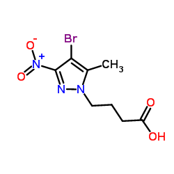 4-(4-Bromo-5-methyl-3-nitro-1H-pyrazol-1-yl)butanoic acid图片