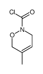 2H-1,2-Oxazine-2-carbonyl chloride, 3,6-dihydro-5-methyl- (9CI)结构式