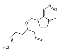 [(Z)-[1-methyl-3-(octa-1,7-dien-4-yloxymethyl)imidazol-2-ylidene]methyl]-oxoazanium,chloride结构式