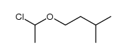 1-(1-chloroethoxy)-3-methylbutane结构式