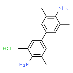 3,3',5,5'-四甲基-[1,1'-联苯]-4,4'-二胺盐酸盐结构式
