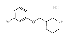 3-[(3-Bromophenoxy)methyl]piperidine hydrochloride Structure