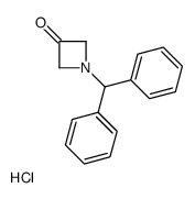 1-(DIPHENYLMETHYL)-3-AZETIDINONE HYDROCHLORIDE Structure