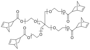 4-arm Poly(ethylene glycol) norbornene terminated结构式