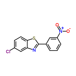 5-Chloro-2-(3-nitrophenyl)-1,3-benzothiazole结构式