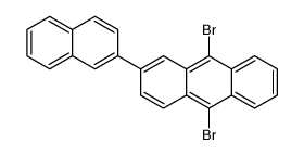 9,10-dibromo-2-(naphthaleN-2-yl)anthracene structure