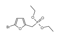 5-bromo-2-(diethoxyphosphorylmethyl)furan结构式