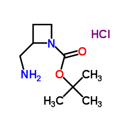 1-Boc-2-Aminomethyl-azetidinehydrochloride structure