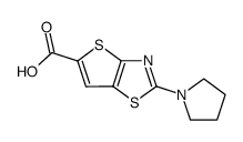 2-Pyrrolidin-1-yl-thieno[2,3-d]thiazole-5-carboxylic acid Structure