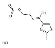 2-[(2-methyl-1,3-thiazole-4-carbonyl)amino]ethyl nitrate,hydrochloride结构式