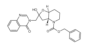 (3aR,7aS)-benzyl 2-hydroxy-2-((4-oxoquinazolin-3(4H)-yl)methyl)hexahydrofuro[3,2-b]pyridine-4(2H)-carboxylate结构式