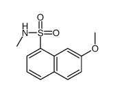 7-methoxy-N-methylnaphthalene-1-sulfonamide Structure