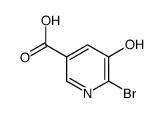6-bromo-5-hydroxypyridine-3-carboxylic acid结构式