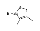 2-bromo-3,4-dimethyl-2,5-dihydro-1,2-thiastibole结构式