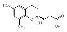 2,5,7,8-Tetramethyl-6-hydroxychroman-2-propanoic acid Structure